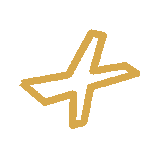 airplane icon gold
