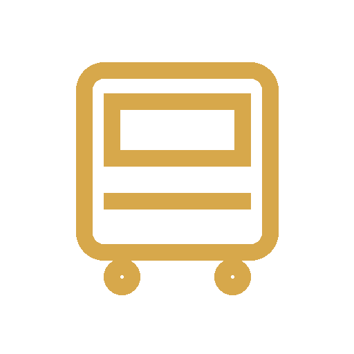 bus icon gold