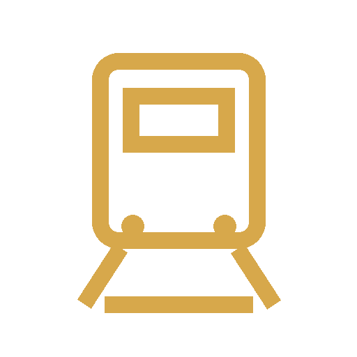 rail icon gold
